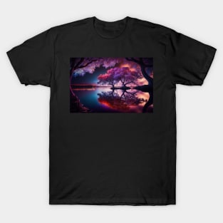 Serene Landscape of Trees and a Lake T-Shirt